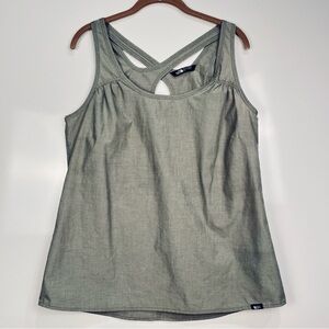 2/$30 The North Face Women's Grey Beige Tank Top